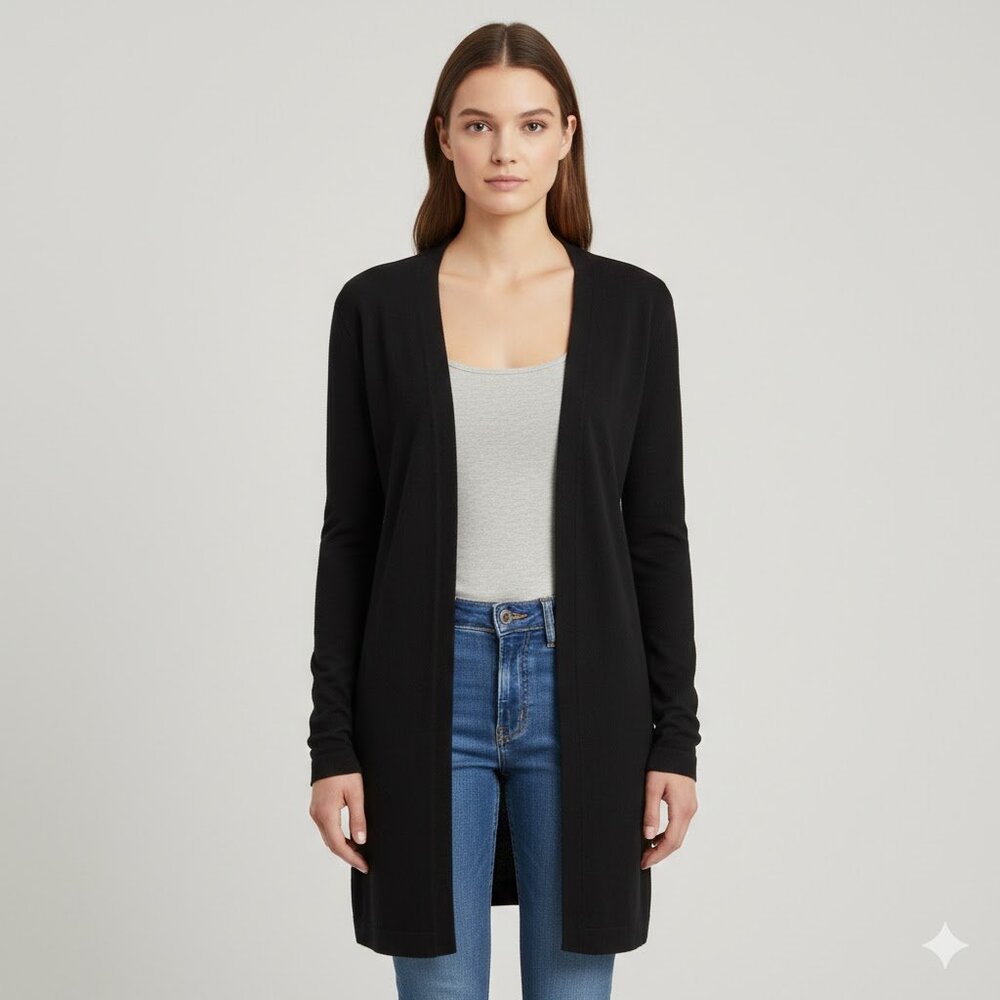 Chic Black Women's Cardigan